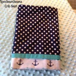 Nautical Baby Quilt/Coastal Quilt/Baby Quilt/Handmade Baby Quilt/Nautical Blanket/Nautical Crib Bedding - thumbnail 4