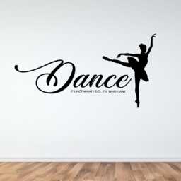Ballerina Vinyl Wall Decal - Dance Studio Decor - thumbnail 2