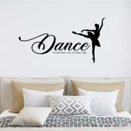 Ballerina Vinyl Wall Decal - Dance Studio Decor - thumbnail 3