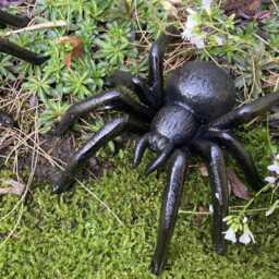 Pair Of Cast Iron Metal Spider Garden Ornaments - thumbnail 3