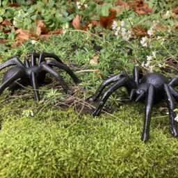Pair Of Cast Iron Metal Spider Garden Ornaments - thumbnail 2