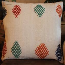 50cm - 20In Vintage Kilim Pillow Cover Handwoven - Large Medium Square Cushion Sofa - thumbnail 2