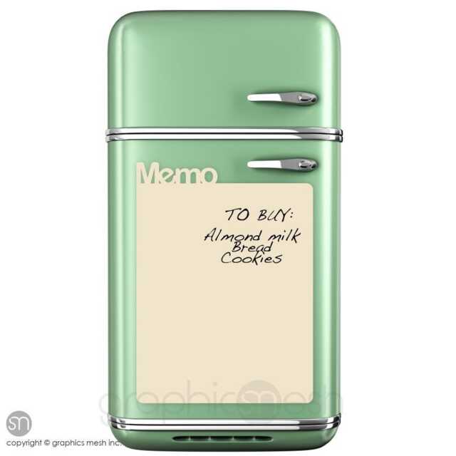 Dry Erase Memo Wall Decal Peel & Stick Vinyl - Removable Memo Board Self Dryerase - image 1