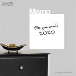 Dry Erase Memo Wall Decal Peel & Stick Vinyl - Removable Memo Board Self Dryerase - thumbnail 3