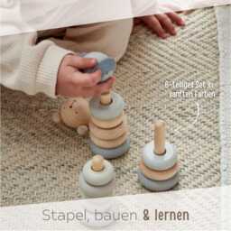 Personalized Stacking Tower, Baby Gifts, Toys, Present, Birth Gift, Tower - thumbnail 3