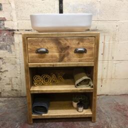Woolwich - Handmade Reclaimed Timber Bathroom Furniture - thumbnail 1