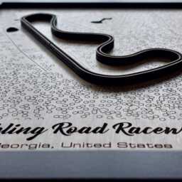 Roebling Road Raceway Wall Art Laser Engraved Wood, Track Day Gift - thumbnail 3