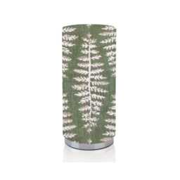 Handmade Fern Pad Lamp With Chrome Base, Botanical Night Light