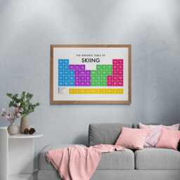 Skiing Periodic Table Print, Poster Wall Art, Gifts - thumbnail 3