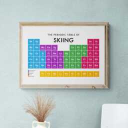 Skiing Periodic Table Print, Poster Wall Art, Gifts - thumbnail 2