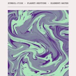 Pisces Zodiac Print - Astrology Star Sign Poster Gifts For Her - thumbnail 3