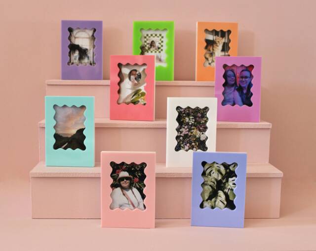 Wavy Instax Mini Frame Polaroid Photo Holder, Magnet Option - image 1