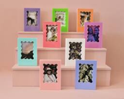 Wavy Instax Mini Frame Polaroid Photo Holder, Magnet Option - thumbnail 1