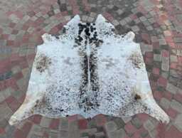 Exclusive Grey & White Real Cowhide Rug - Hair On Brazilian For Home Decor Natural Floor Area Western - thumbnail 1