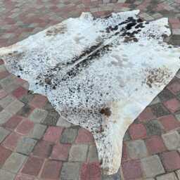 Exclusive Grey & White Real Cowhide Rug - Hair On Brazilian For Home Decor Natural Floor Area Western - thumbnail 3