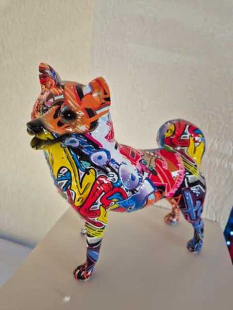 Abstract Akita Sculpture - image 1