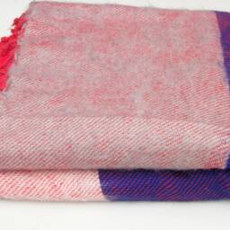 Hand-Loomed Yak Wool Blanket Striped Travel Shawl, Nepal - thumbnail 2