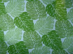 Tropical Green Palm Leaf Pillow Cover, Indoor Outdoor Cushion - thumbnail 1