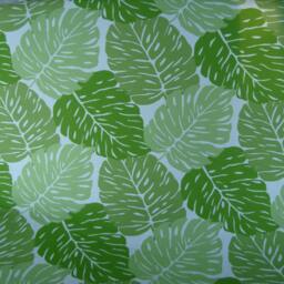 Tropical Green Palm Leaf Pillow Cover, Indoor Outdoor Cushion - thumbnail 2