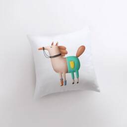 Horse Wearing Pants Pillow - Throw Lover Animal Gift Tiny House Decor Cowgirl Pet - thumbnail 3