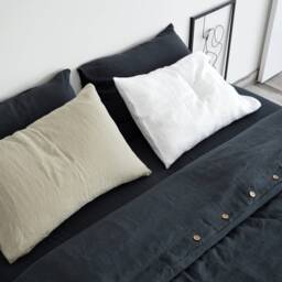 Moonlight Ocean Hemp Bedding Set, Duvet Cover & Pillowcases - thumbnail 4