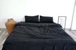 Moonlight Ocean Hemp Bedding Set, Duvet Cover & Pillowcases