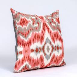 Coral Ikat Pillow Cover, Cowtan & Tout Designer Throw - thumbnail 2