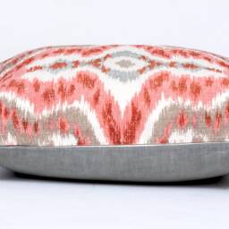Coral Ikat Pillow Cover, Cowtan & Tout Designer Throw - thumbnail 3