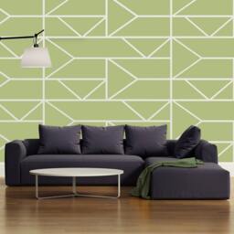 Geometric Art Deco Wall Decals - Modern Vinyl Blocks, Set Of 5 - thumbnail 1