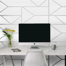 Geometric Art Deco Wall Decals - Modern Vinyl Blocks, Set Of 5 - thumbnail 2