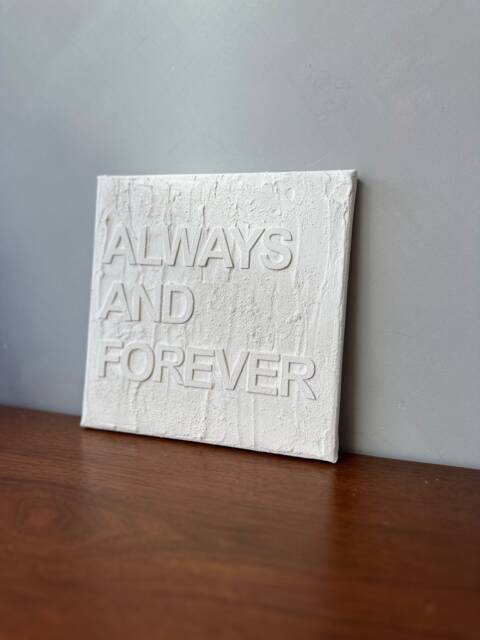 Personalise Your Canvas - Thick Textured Wall Art 3D Nursery/ Bedroom/ Bathroom D??cor Small/ Medium/ Large Sizes - image 1