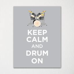 Keep Calm & Drum On - Fine Art Print Choice Of Color Purchase 3 Receive 1 Free Custom Prints Available - thumbnail 2
