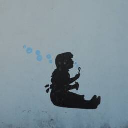 Banksy Girl With Bubbles Wall Stencil Large Urban Art Decor - thumbnail 3