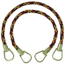 Pair Of Elegant Wine Gold Curtain & Drapery Rope Tiebacks, 18 Inch Long, Approx. 1/2 Thick, Style# Brtbm Color# Autumn Leaves - 5716