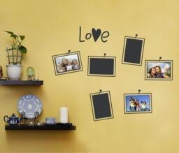 Picture & Photo Frame Layout Decal - Love Vinyl Wall Sticker - thumbnail 1