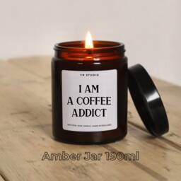 Coffee Gift, Funny Addict Candle Gift For Coffee Lover, Friend, Work Colleague, Boyfriend, Girlfriend, Barista, Coffeeshop Worker - thumbnail 3