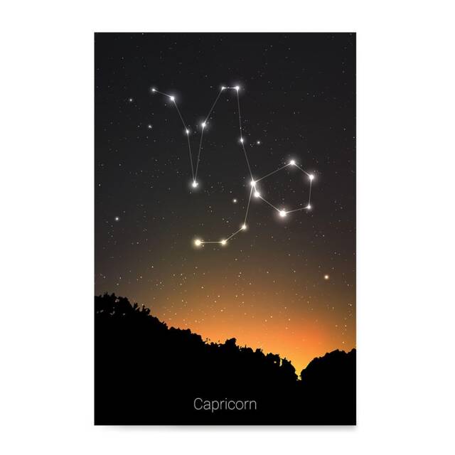Zodiac Signs, Horoscope Constellations Posters - Poster Printing Wall Art Print For Home Office Decor Capricorn - image 1