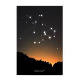 Zodiac Signs, Horoscope Constellations Posters - Poster Printing Wall Art Print For Home Office Decor Capricorn - thumbnail 1