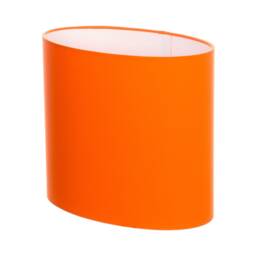 Hand Made Tangerine Orange Oval Lampshade - thumbnail 3