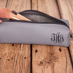 Top Grain Leather Pencil Case For Men & Women, Custom Box With Name, Unique Personalization Options - thumbnail 3