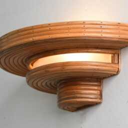 "Rattan Wall Lamp " - thumbnail 3