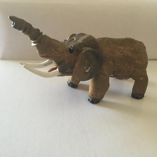 One Of A Kind Miniature Sculpture An Elephant Hand Crafted From Natural River Stones, Painted, Signed By Colombian Born Artist G. Negret - image 1