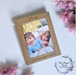 Mum Mummy Gift, Wooden Photo Picture Frame Mother's Day - thumbnail 1