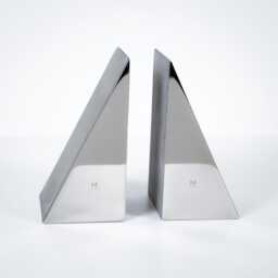 Concrete Bookends, Metal Cement Book Ends, Corporate Gift, Holder, Employee Recognition - thumbnail 2