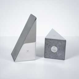 Concrete Bookends, Metal Cement Book Ends, Corporate Gift, Holder, Employee Recognition - thumbnail 3