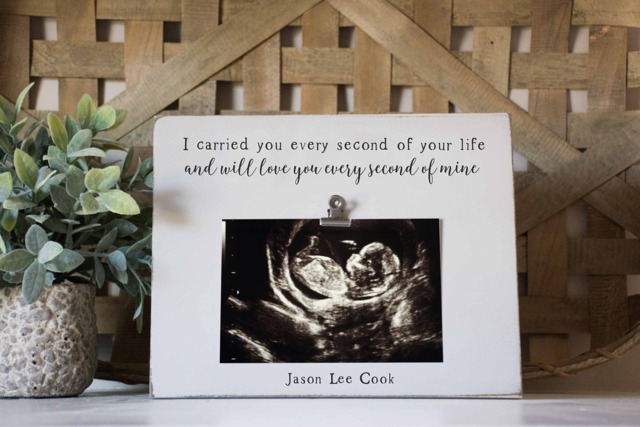Miscarriage Frame Memorial, Miscarry Picture Ultrasound Photo - image 1