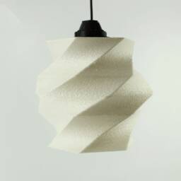 3Dppa Flowing Lamp Shade - Home Decor Gift Idea Geometric Pendant Lighting - thumbnail 2