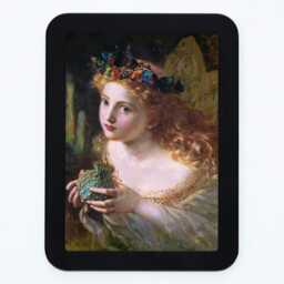 Take The Fair Face Of Woman Sophie Gengembre Anderson Lady Butterfly Portrait Classic Painting Wooden Framed Art Print - thumbnail 3