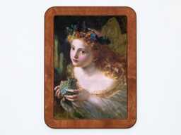 Take The Fair Face Of Woman Sophie Gengembre Anderson Lady Butterfly Portrait Classic Painting Wooden Framed Art Print - thumbnail 1