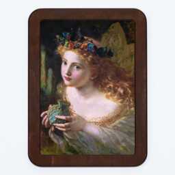 Take The Fair Face Of Woman Sophie Gengembre Anderson Lady Butterfly Portrait Classic Painting Wooden Framed Art Print - thumbnail 2